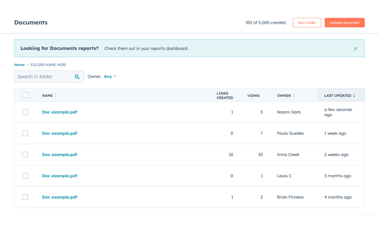 HubSpot Content Library example | HubSOS Recipes